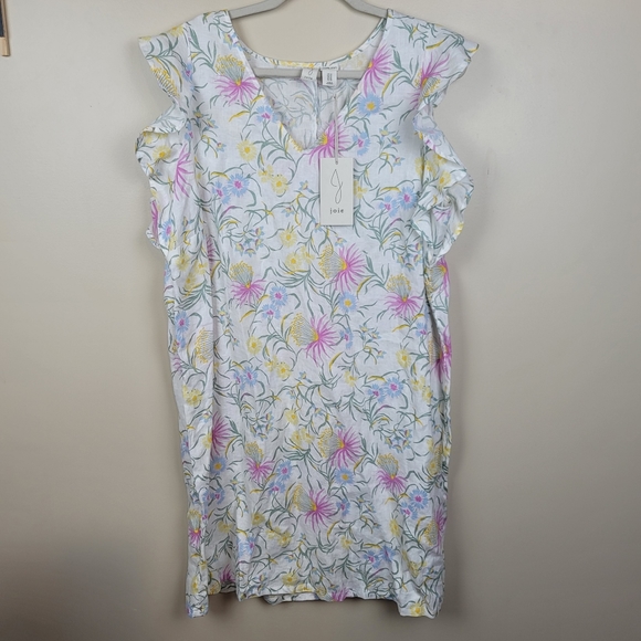NWT Joie Floral 100% Linen Dress size 1X - Picture 1 of 4